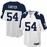 Nike Men & Women & Youth Cowboys #54 Carter Thanksgiving White Team Color Game Jersey,baseball caps,new era cap wholesale,wholesale hats